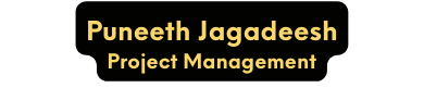 Puneeth Jagadeesh Project Management